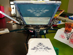 Machine de sérigraphie textile