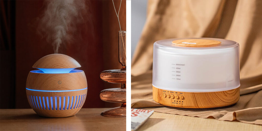 Humidificateur ou diffuseur de parfum : quelle est la vraie différence ? 2 Humidificateur-vs-Diffuseur-de-aromes